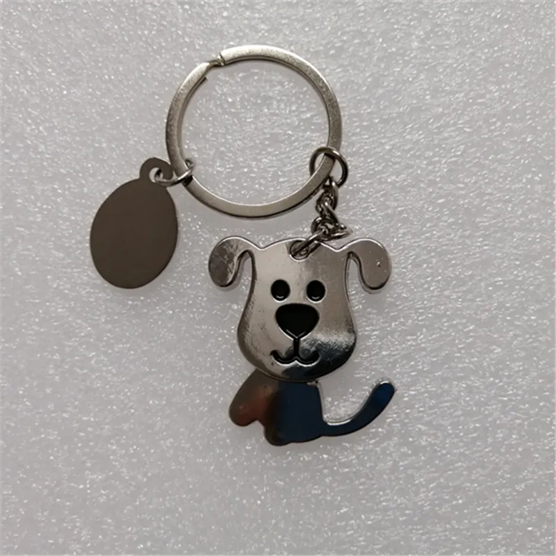 

50pcs/Lot Creative Funny Nice Moving Lovely Dog Keychain Keyring Key Chain Ring Key Fob Holder Cat Keychains