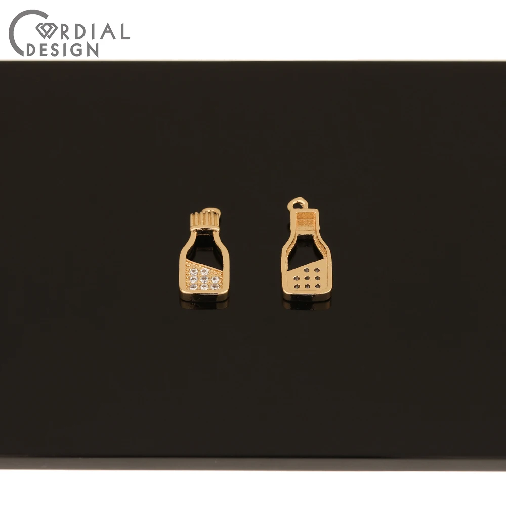 

Cordial Design 50Pcs 8*20MM Jewelry Findings & Components/DIY Pendant/Earrings Making/CZ Charms/Hand Made/Jewelry Accessories