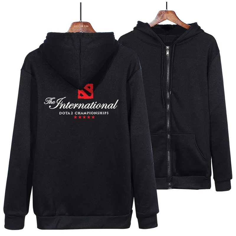 Новый Dota 2 толстовка с капюшоном новая игра мужская флисовая на молнии куртка XS 2XL