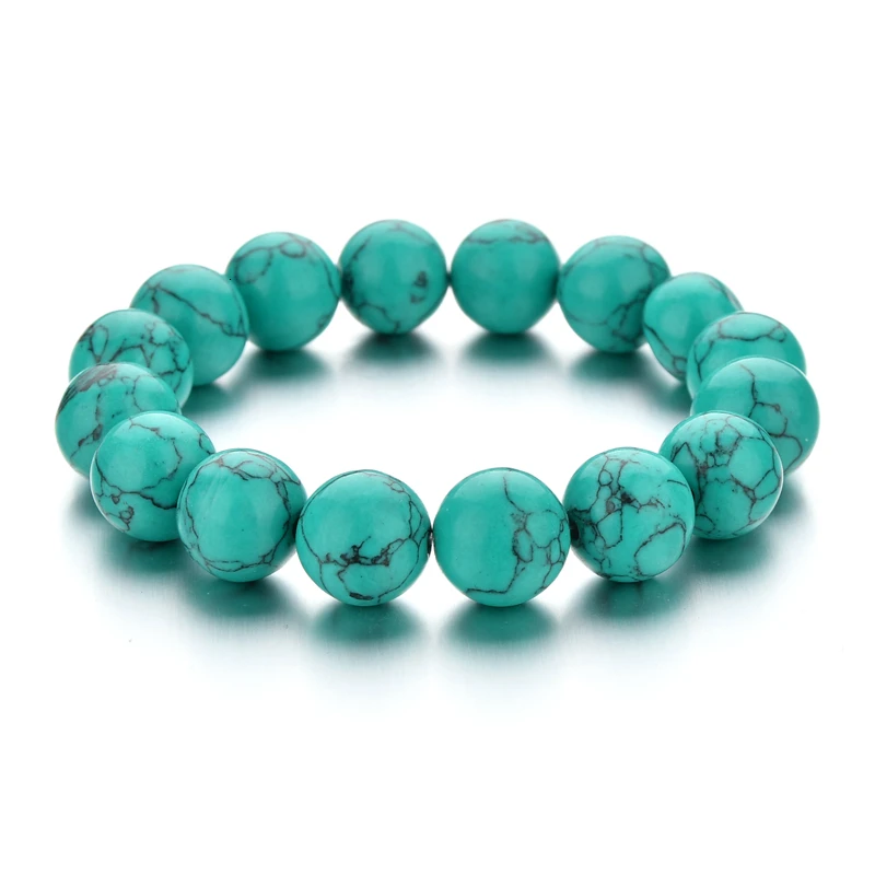Новый 6/8/10/12 мм браслеты с бусинами из натурального камня браслет на запястье для