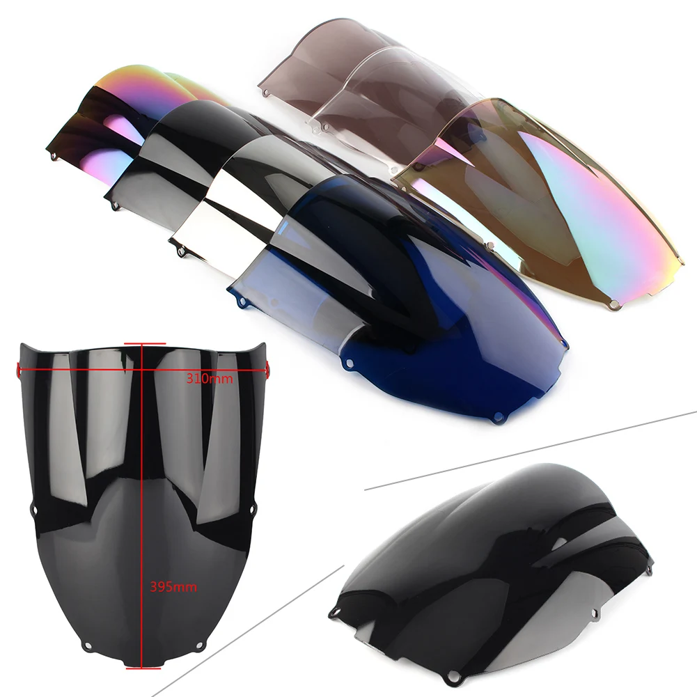 

Double Bubble Motorcycle ABS Windscreen Windshield For Kawasaki Ninja ZX-6R ZX6R 2000 2001 2002