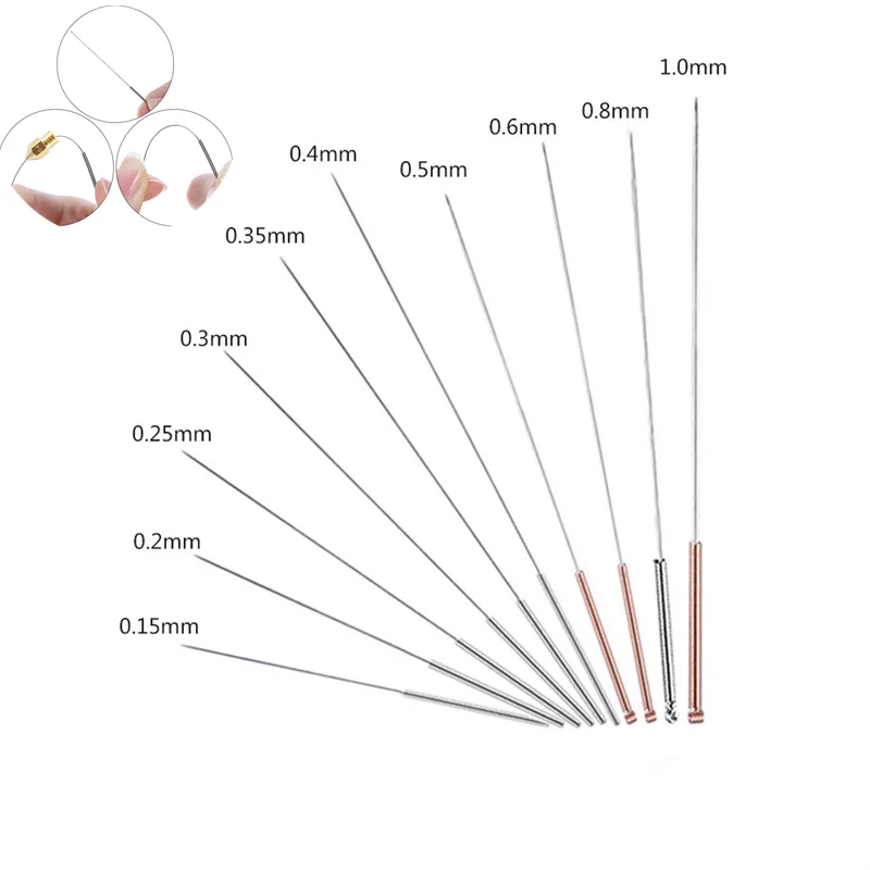 Новинка 5 шт. практичная игла для чистки из нержавеющей стали 0 2 мм 3 35 4 часть