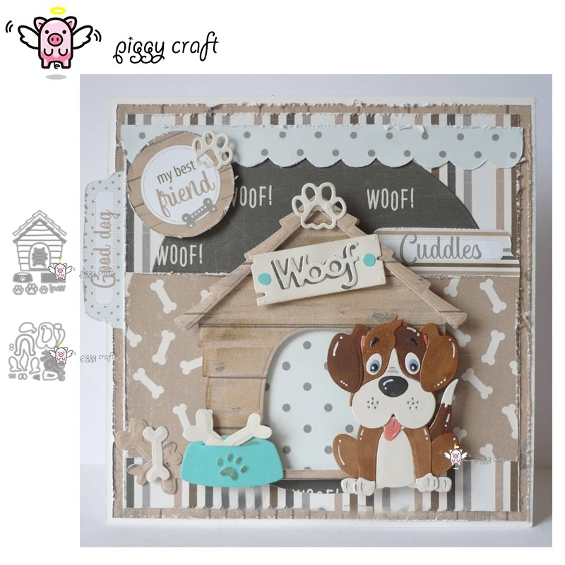 Металлические Вырубные штампы форма для вырезания собака гнездо украшение дома