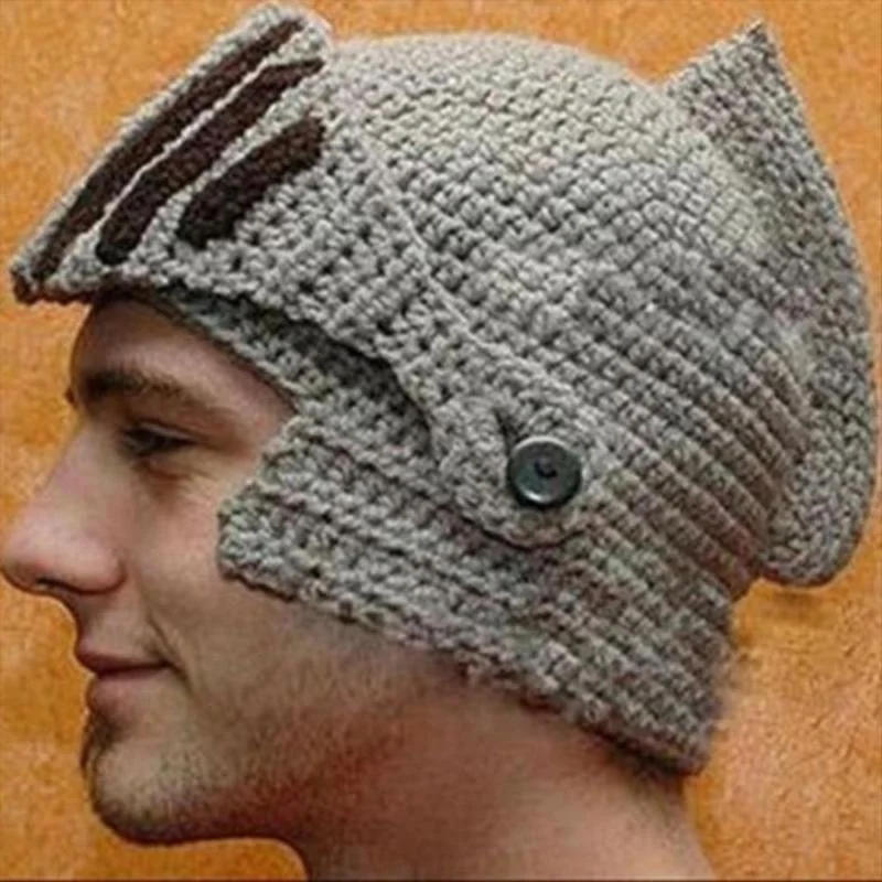 Римский рыцарский шлем крутые вязаные шапки ручной работы лыжная шапка зимние
