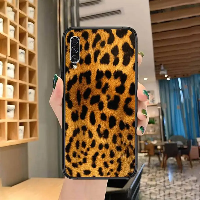 

leopard print art design Phone Case for samsung galaxy a 51 52 71 50 12 72 21s 70 40 20e 31 30s 32 5G soft silicone coque