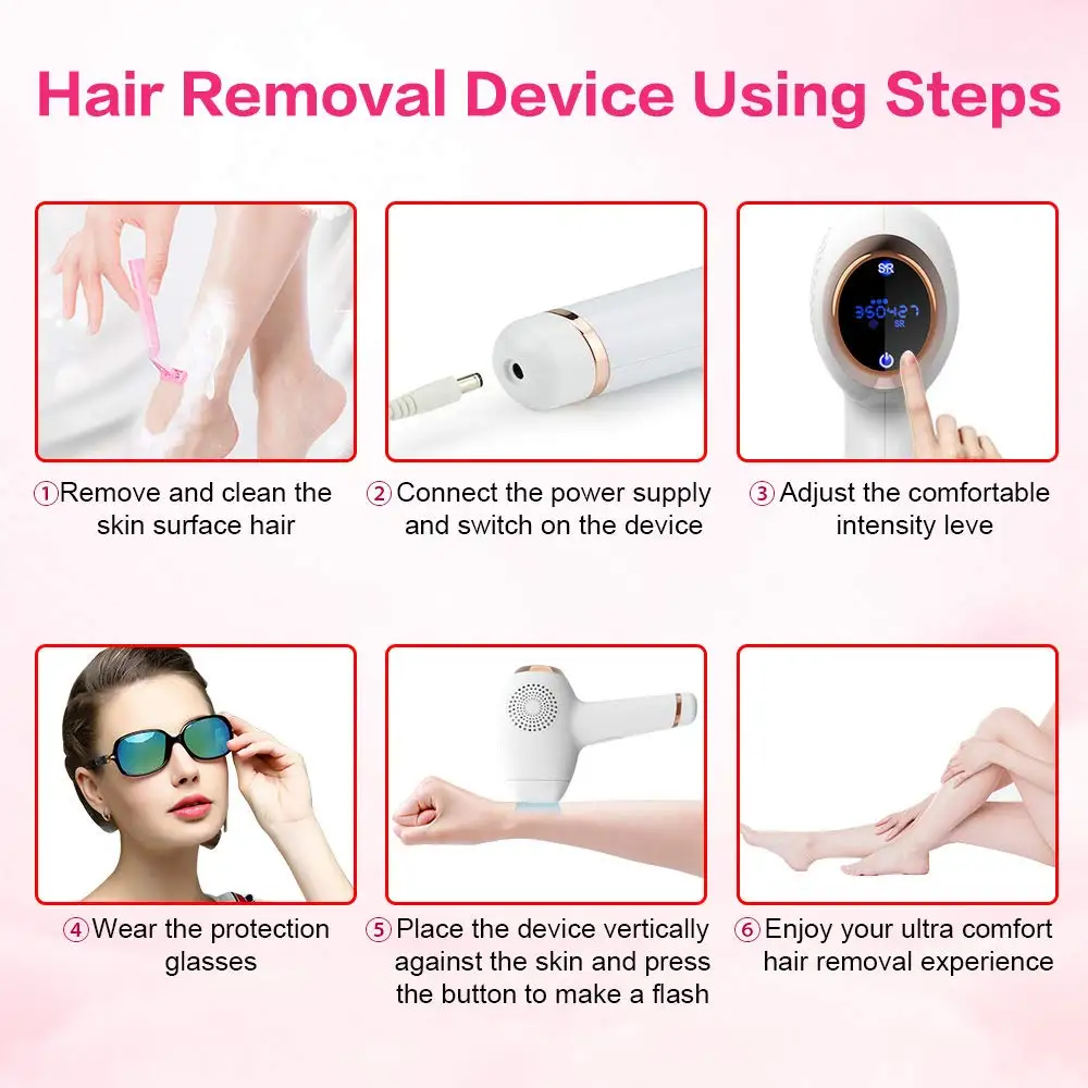 Лазерное удаление волос LESCOLTON для женщин система удаления IPL постоянное