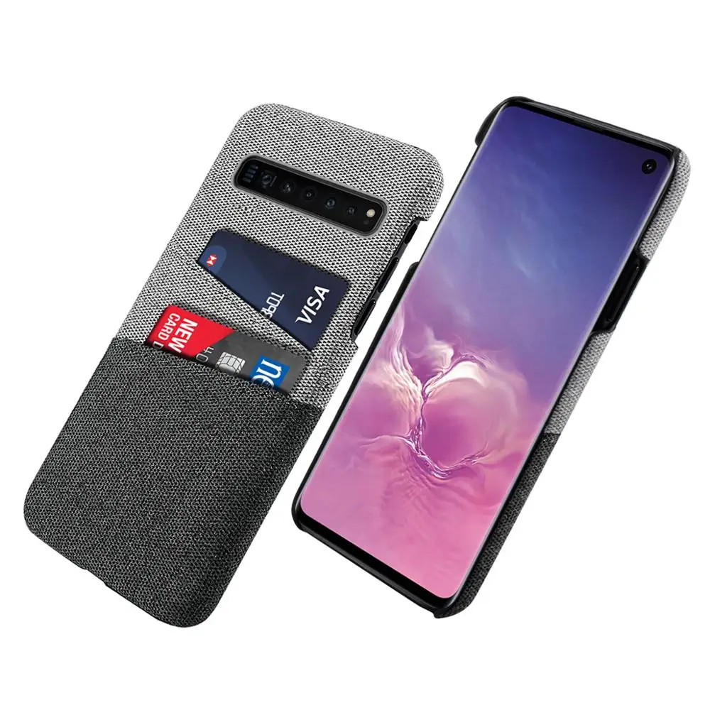 03 Для samsung S10e S10 S11 Note 10 Plus чехол тонкий PC ткань ударопрочный чехол для Galaxy A80 A30s A50s чехол со слотом для карт кошелек - Цвет: 03