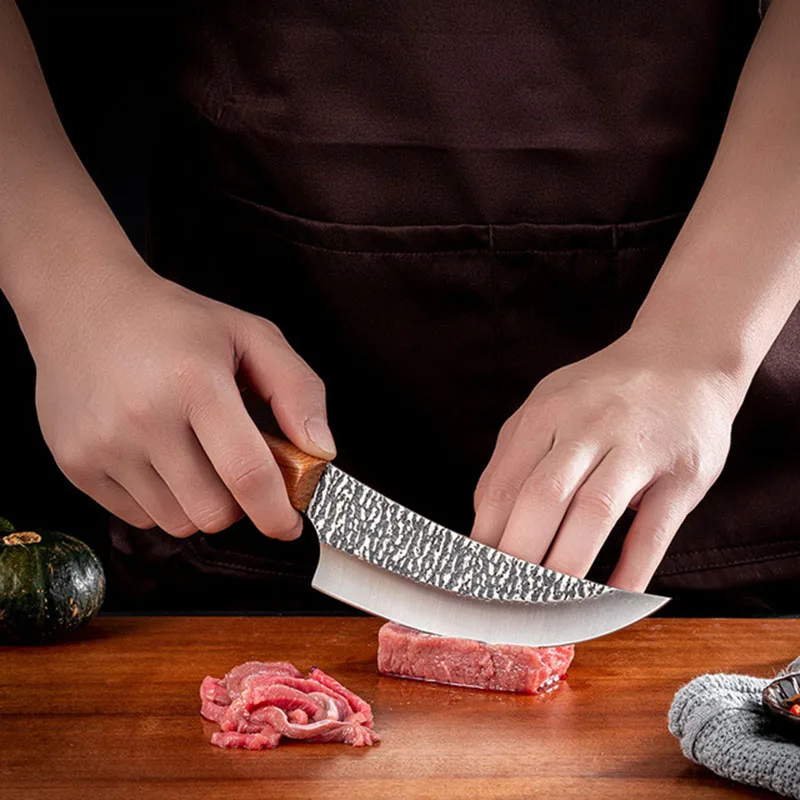 

Stainless steel chisel knife forging vegetable killing fish knife slaughtering meat knife killing pig knife special cutting tool