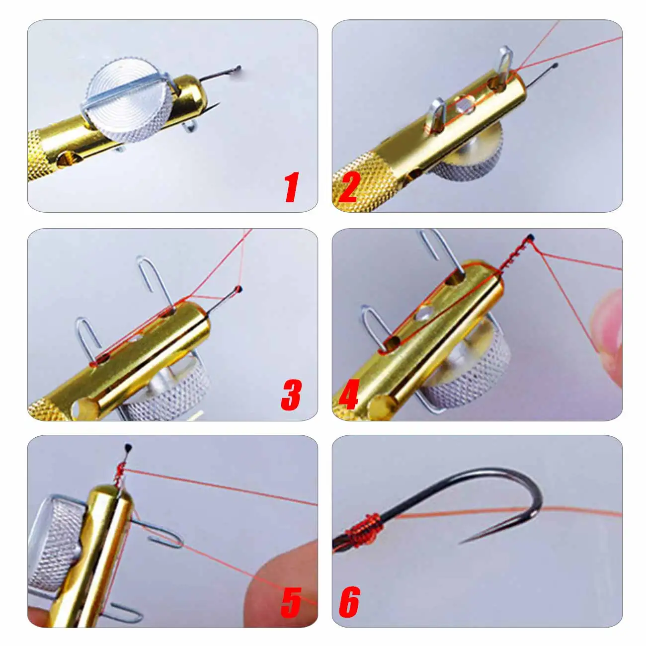 

Fishing Line Strand Knotter Portable Double-headed Needle Knots Tier Hook Tie Device Tools Fishing Accessories