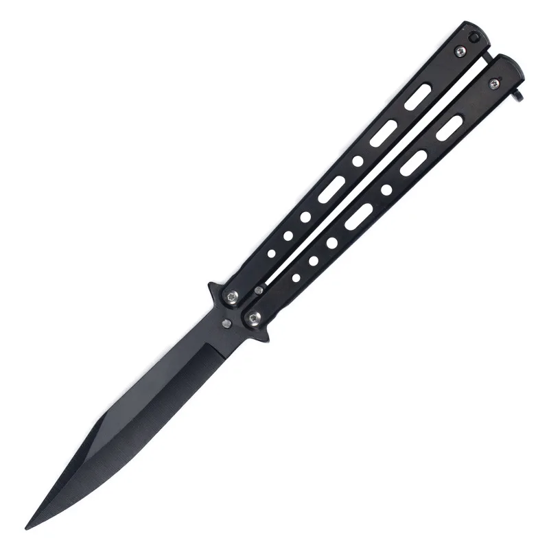 

Stainless Steel Bladeless Knife Butterfly Training Knife 5Cr13Mov Butterfly Knife Game Blunt Knife Without Edge