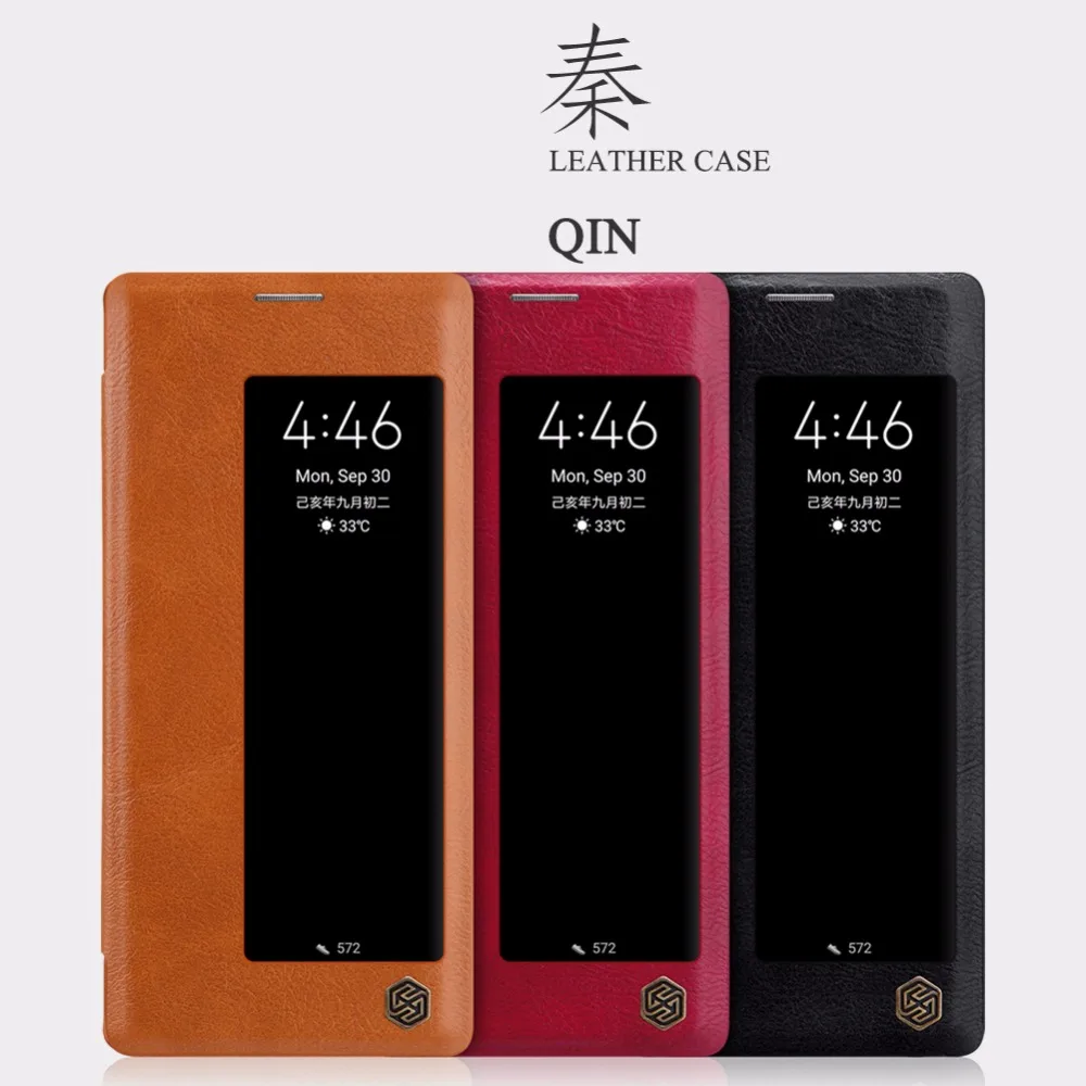 Умный чехол для huawei mate 30 Pro, чехол для huawei mate 30 Nillkin QIN, кожаный чехол, откидная крышка, функция сна и пробуждения