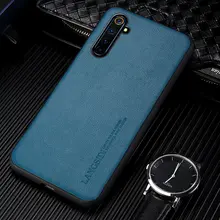 Genuine Leather Phone Case for Realme 8 7 6 Pro GT Neo 2 GT Master Explorer Narzo 30 Q3 PRO C21 Cover For OPPO Reno 5 6 Find X2