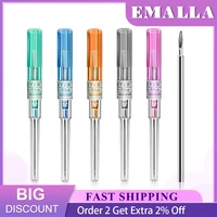 emalla 20pcs 14g16g18g20g22g disposable gauge piercing needles body piercing tattoo needles ear nose nipple free shipping