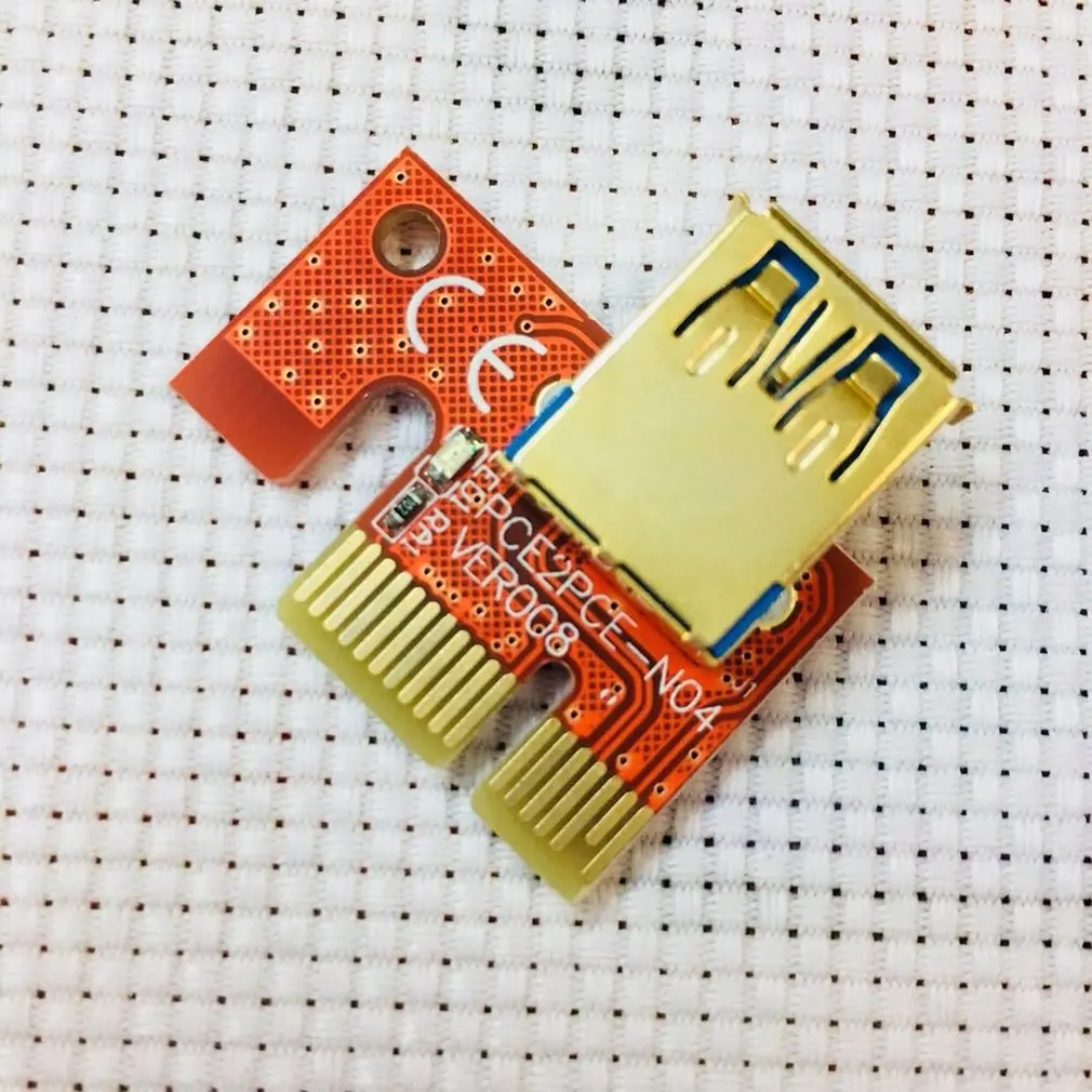008 PCI E Express 1X до 16X Удлинительный кабель для добычи выделенной видеокарты