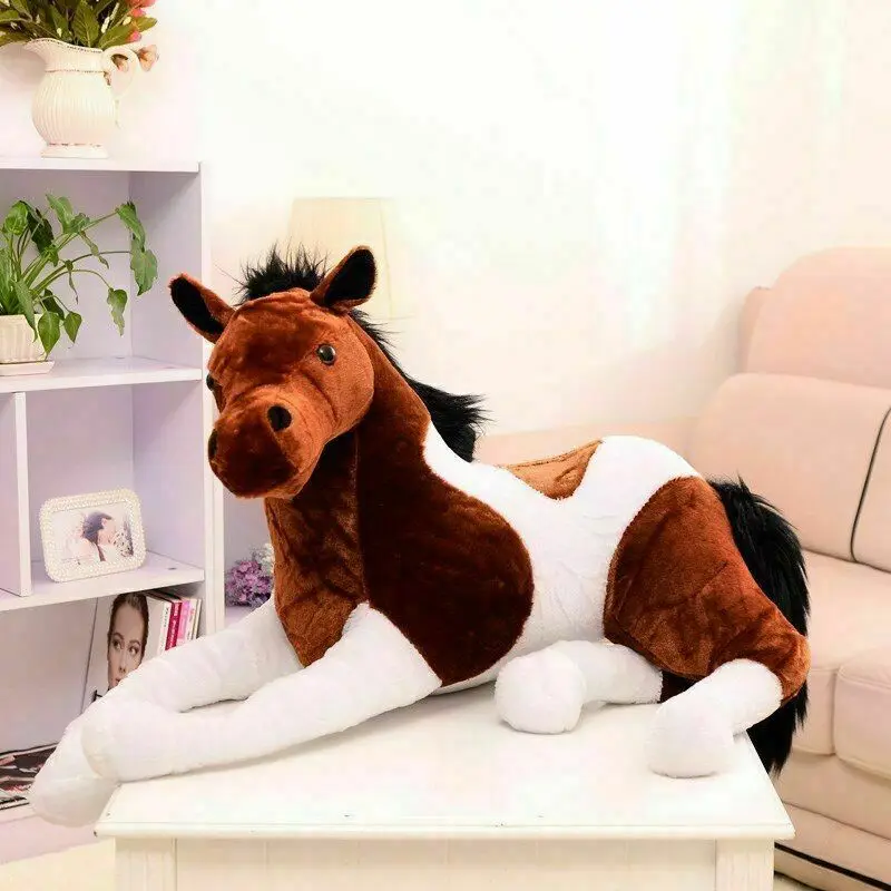 

70cm/ 28" Horse Plush Toy Doll Stuffed Soft Toy Birthday Christmas Kids Gift Cotton Birthday Show Promotion Gift
