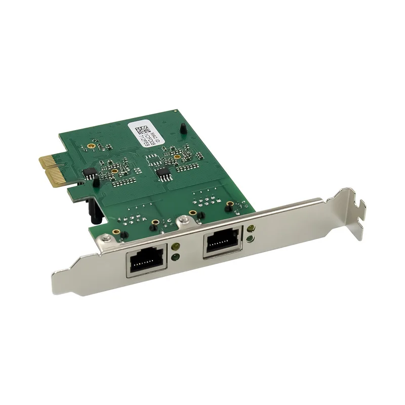 2 порта RJ45 PCIE чип Realtek RTL8125 10/100/1000M/2 5G двухпортовый сетевой адаптер для локальной