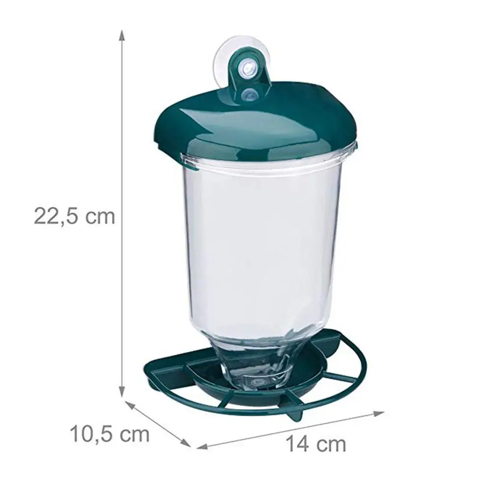 Прозрачная подвесная автоматическая кормушка для птиц с крышкой дозатор подачи