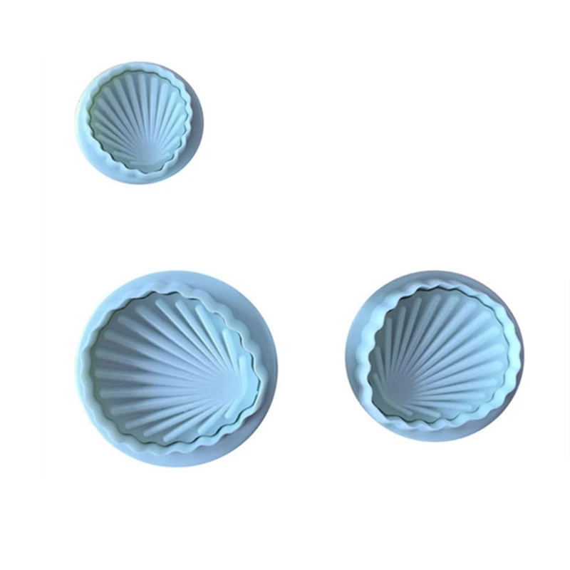 3 шт./компл. в форме морской раковины 3D помадка формы для украшения торта