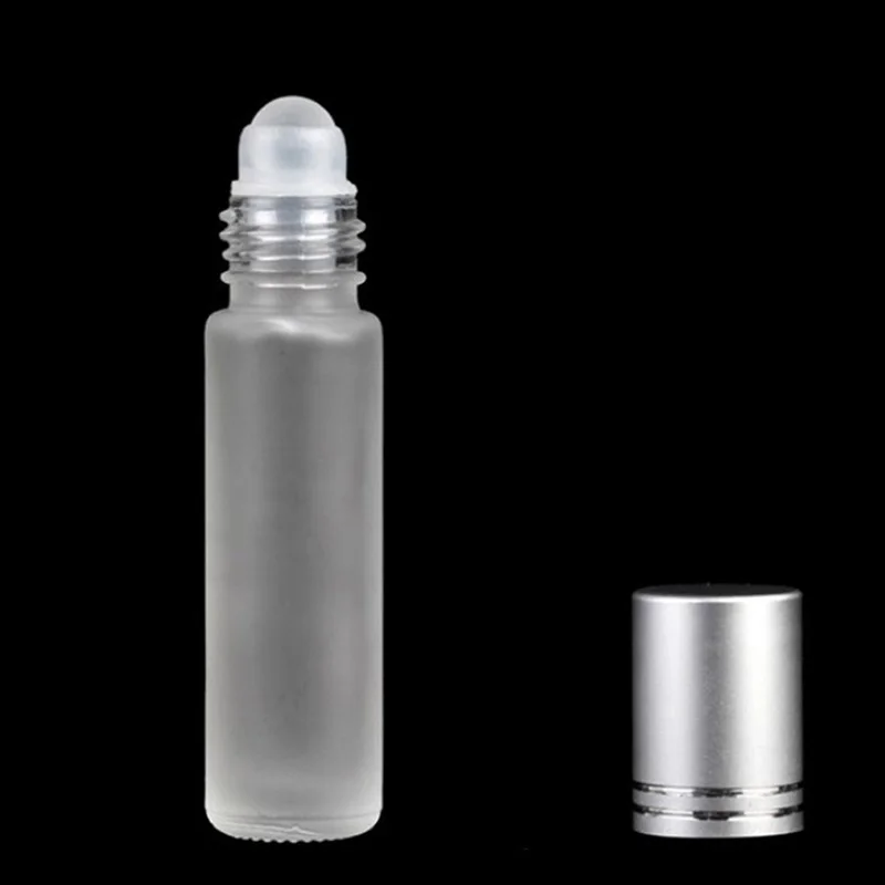 

3PCS 10ml Glass Roller Bottles Empty Clear With Roll On Empty Cosmetic Essential