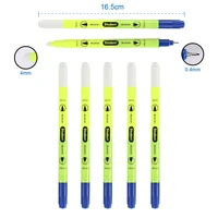 dual tip erasable pen one side for write one side for wip fountain pen ink good selling popular eco bright marker