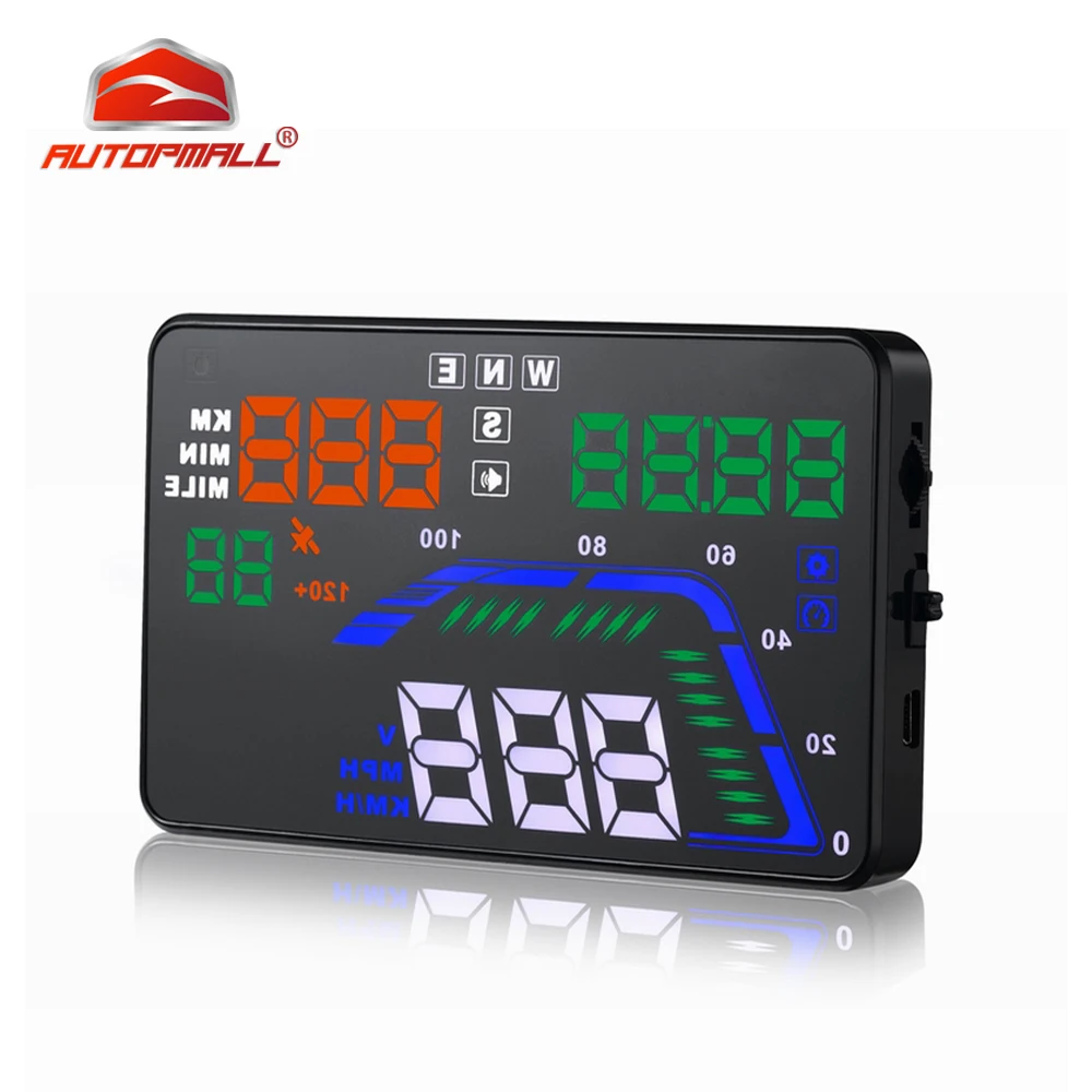 Новинка автомобильный проектор на лобовое стекло HUD GPS HD 5 дюйма автомобильные