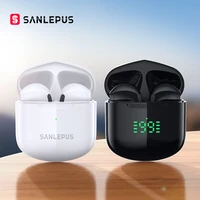 sanlepus se12 pro earphones bluetooth wireless headphones tws gaming headset hifi stereo earbuds with mic for xiaomi ios android