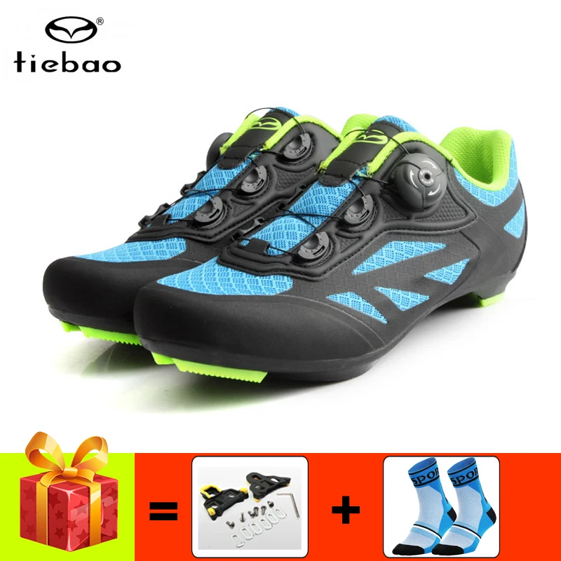 

TIEBAO Road bike sneakers men women cycling shoes breathable self-locking ultra-light sapatilha ciclismo riding bicycle shoes