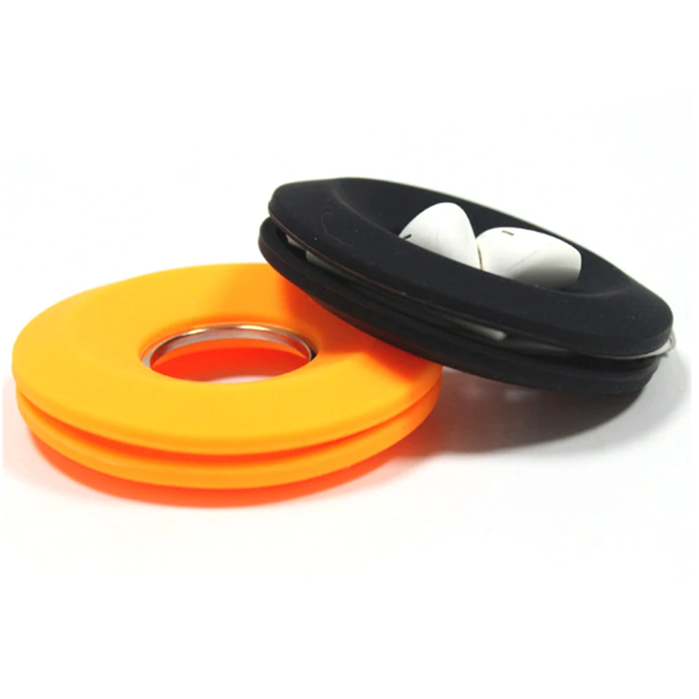 Портативный ящик для хранения хранитель наушников пончик сматывание кабеля