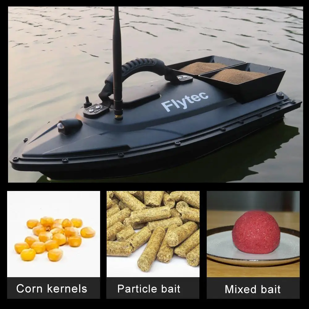 

Flytec V500 Fishing Bait RC Boat 500m Remote Fish Finder Double Motor 2 - 24 hours RC Boat Outdoor Toy with Transmitter