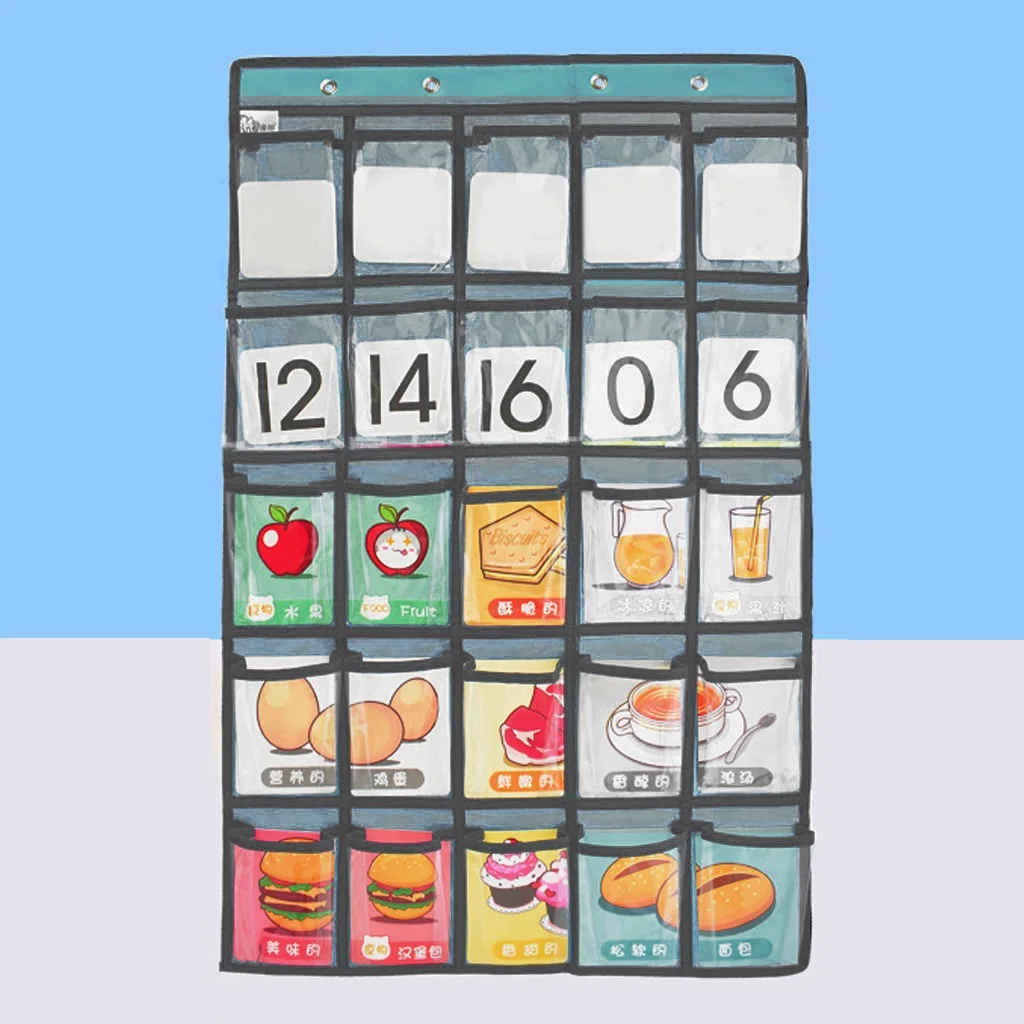 Карманная табличка с 25 прозрачными карманами для учебы держатель сотовых