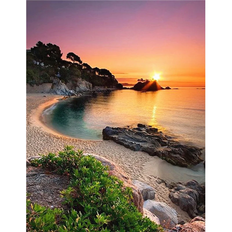 

Full Square Diamond Painting Waterfall 5D DIY Diamond Embroidery Mosaic Landscape Art Kits Home Decoration