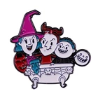 Эмалированная заколка для Хэллоуина значок ведьмы