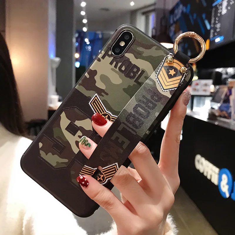 Gorgeous Wrist Strap Phone Case For Samsung S8 S9 S10 plus note 8 9 10 A20 A30 A40 A50 A60 A70 M20 Cover Coque capa | Мобильные