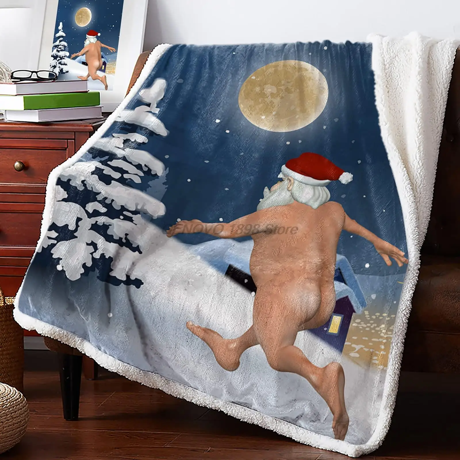 

Luxury Fleece Throw Blanket for Couch, Thick Fuzzy Fluffy Soft Cozy Bed Blanket, Reversible Sherpa Fleece Blanket for Sofa Chair