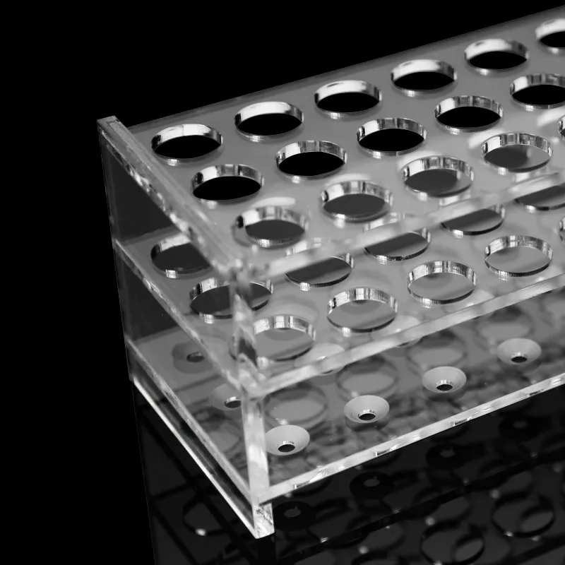 Стойка для пробирки из прозрачного плексигласа прямоугольная стойка 15 5 мм * 30