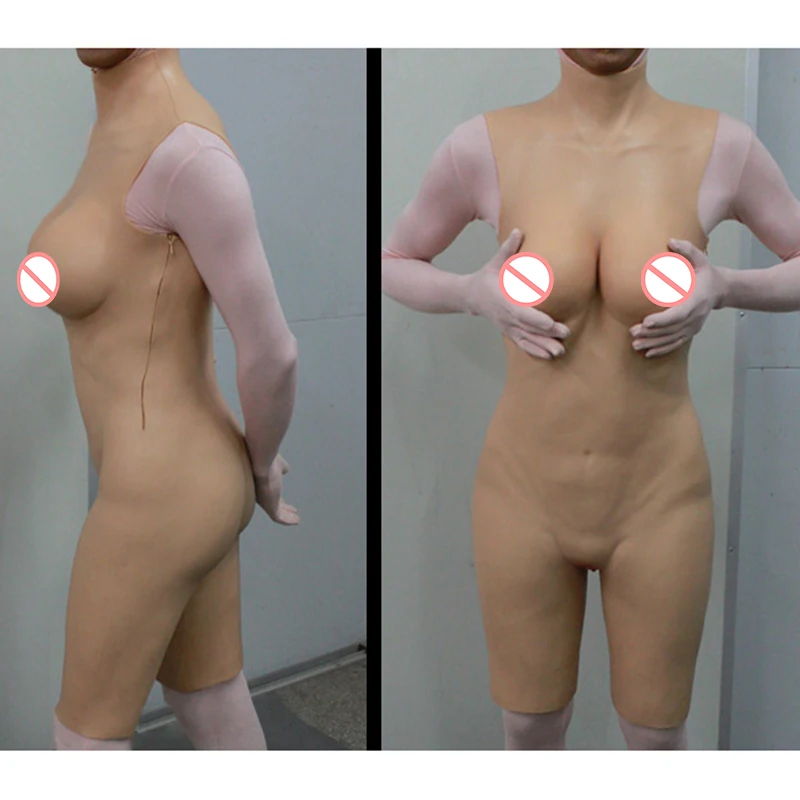 Трансвестит C-образный силиконовый полубоди Костюм Искусственная искусственная