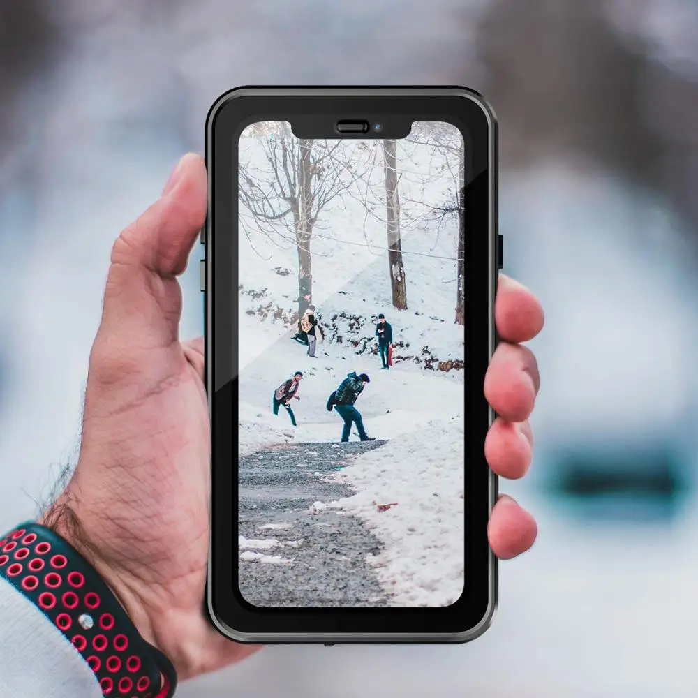

For iPhone 11 case Waterproof Shock Dirt Snow Proof Protection for iPhone11 Pro/Pro Max Phone case With Touch ID Cover Redpepper