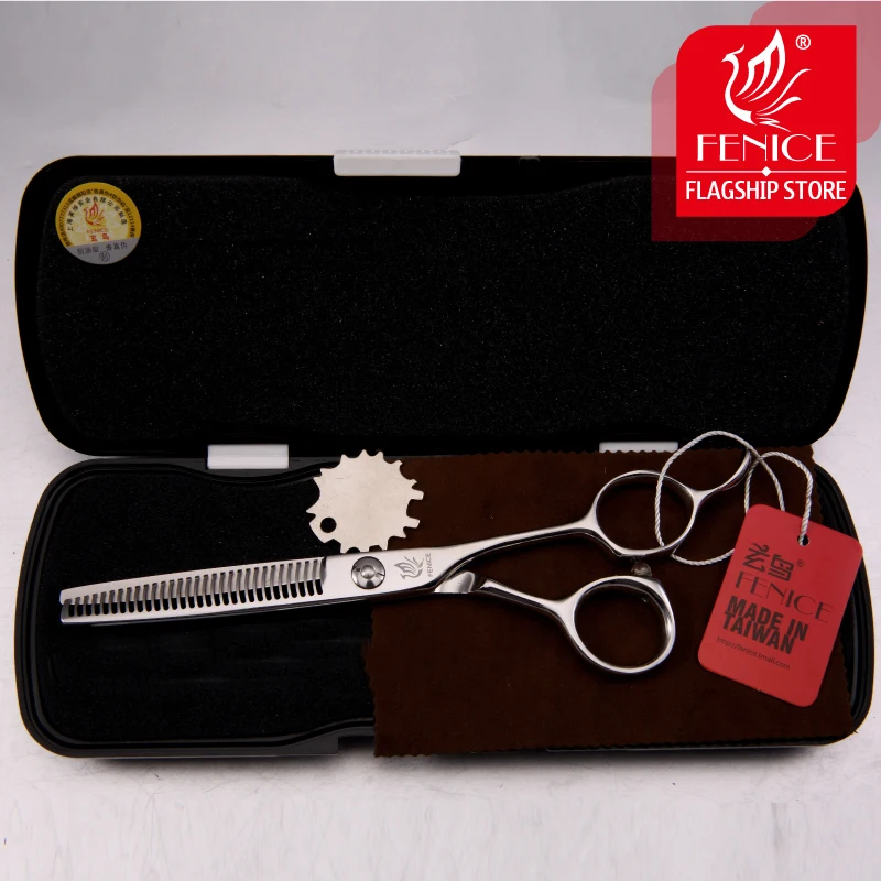 Профессиональные высококачественные 6 0 дюймовые ножницы для филировки волос Fenice