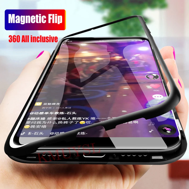 Металлические Магнитные Флип Чехол Для samsung Galaxy S10E S8 S9 S10 J4 J6 плюс A7 A70 A60 A50 A30S A20 A10S M30S Примечание 10 Plus чехол