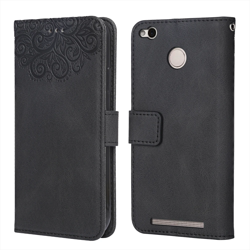 Чехол с тиснением для Xiaomi Redmi 3 Pro чехол кожаный чехол-книжка бумажником Redmi3