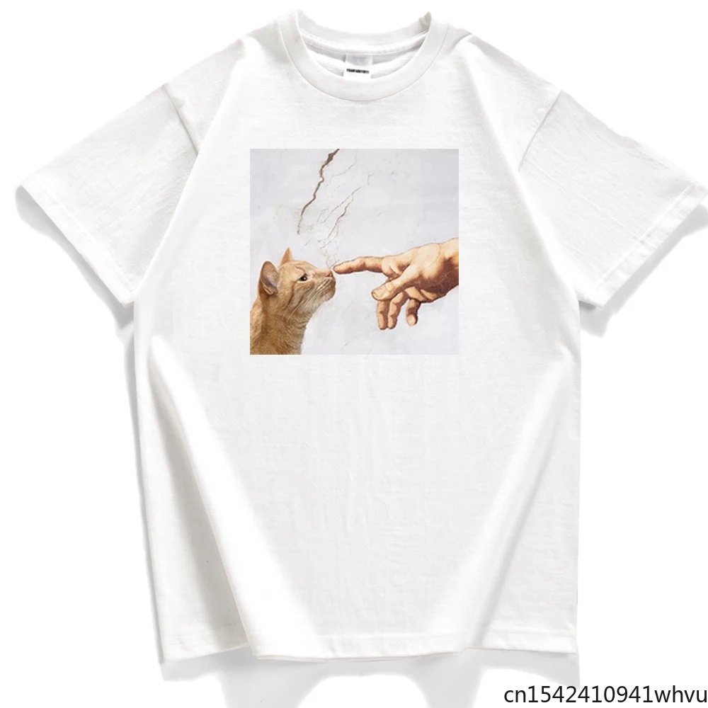 

Kawaii Lovely Cats Printing Unisex T Shirts Fashion Trend Clothing Harajuku Cartoon Korean Cute