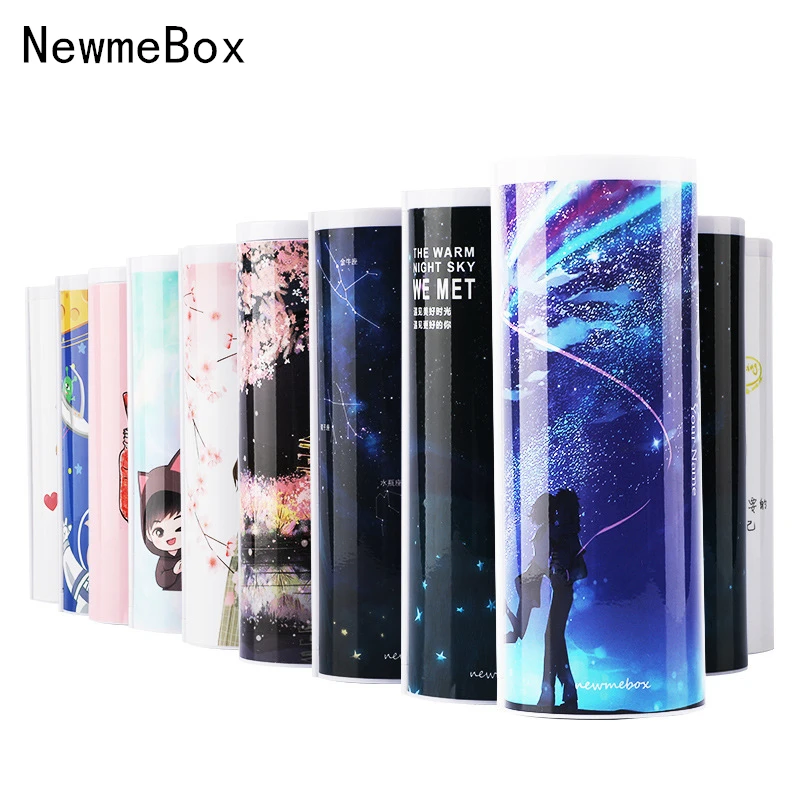 Пенал сумка NewmeBox кот милый школьный единорог пеналы компьютерная зеркальная