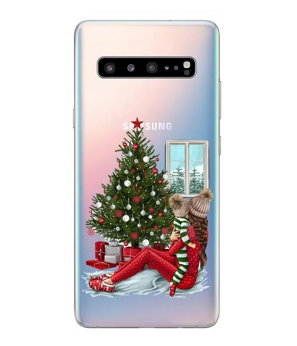 TPU Мультяшный Рождественский чехол для samsung Galaxy S10 Lite S10 Plus, мягкий чехол для телефона с Санта Клаусом для samsung S6 S7 Edge S8 S9 Plus, чехол - Color: TPU