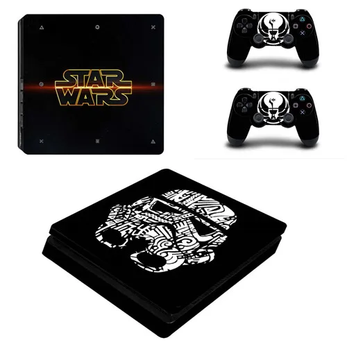 P4SQB0057 Star Wars полное покрытие лицевые панели PS4 тонкая кожа Виниловая наклейка, стикер для консоли Playstation 4 и контроллеров PS4 тонкий стикер кожи - Цвет: P4SQB0057