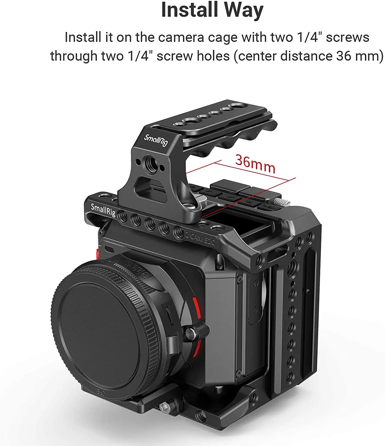 Мини верхняя ручка SmallRig для кинокамер с резьбовыми отверстиями 1/4 " и 3/8 " Arri Locating DIY Rig Accessories - 2393.