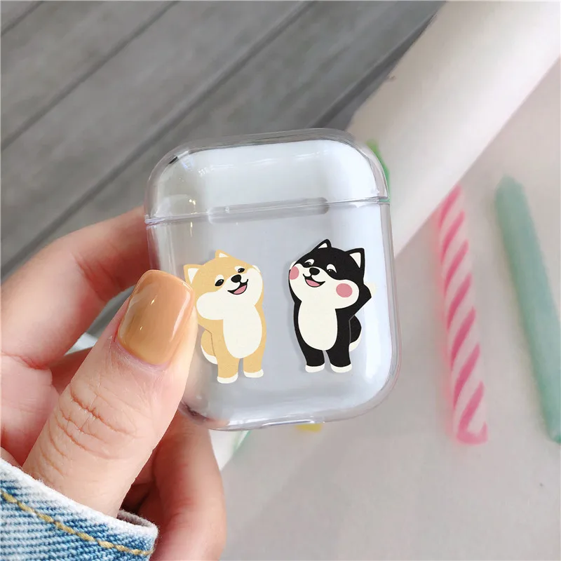 Jamular Прозрачный Жесткий ПК мультфильм Doraemon чехол для Airpods Наушники Аксессуары
