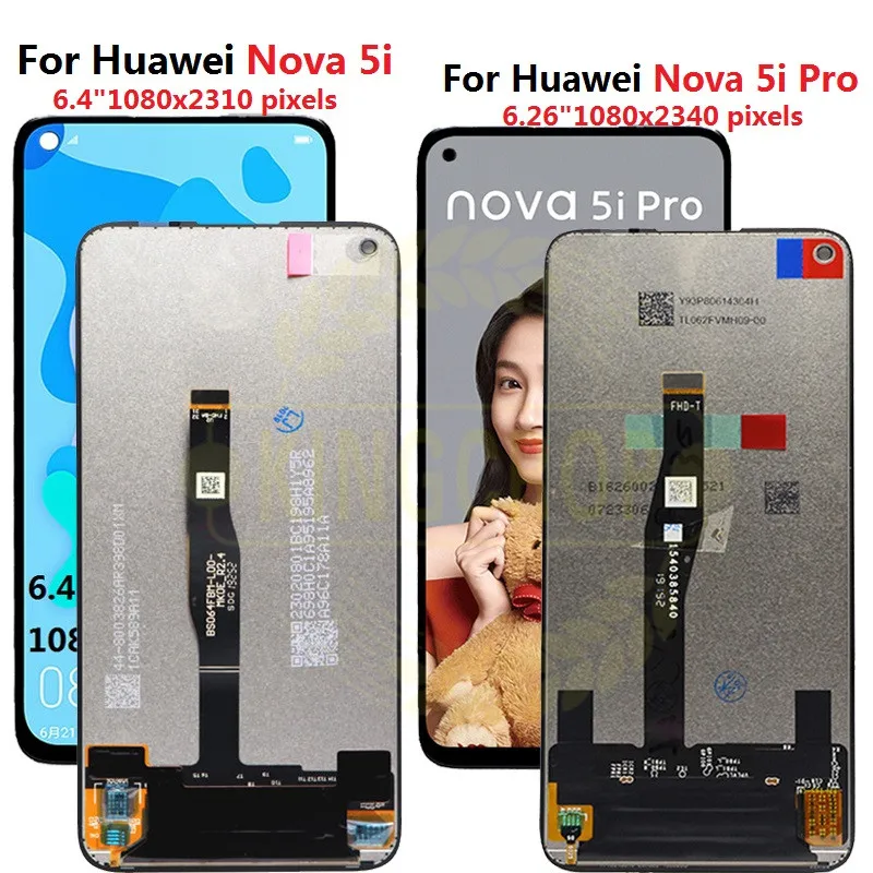 Для Huawei nova 5i nova5i P20 Lite 2019 ЖК-дисплей с рамкой сенсорный экран дигитайзер планшетов