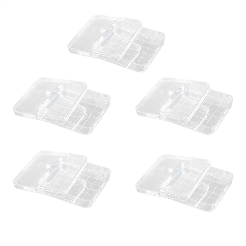 

5pcs Petri Dish Set Plastic Petri Dishes Kids School Laboratory Projects Parts