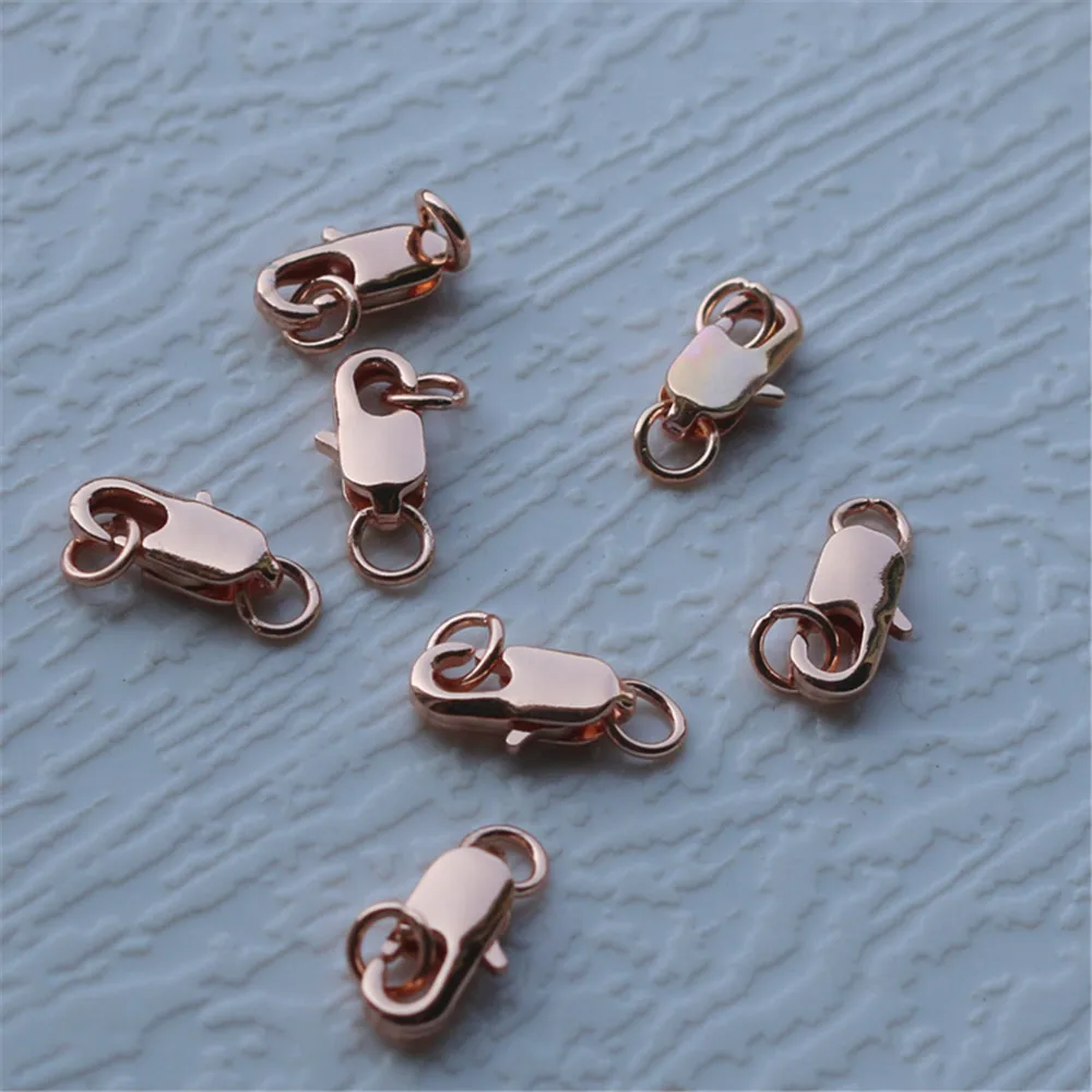 

Rose Gold DIY accessories lobster buckle fishtail spring buckle 5 * 10mm bracelet necklace color preserving connecting buckle