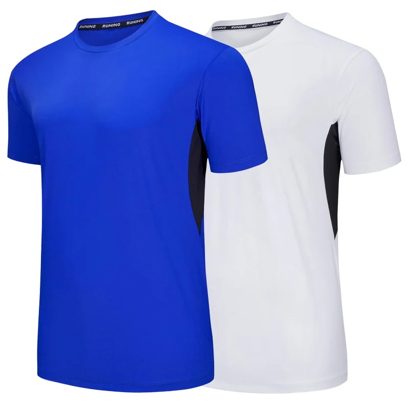 

Quick-drying Men's Sports Short Sleeve Training Suit Men Gym Jogging Running Male Tight Fitness Workout Clothes
